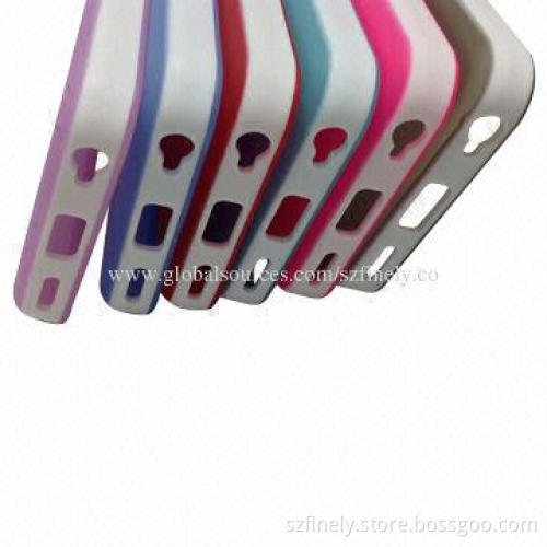 TPU case for iPhone 5C, double color injection, simple and fashion